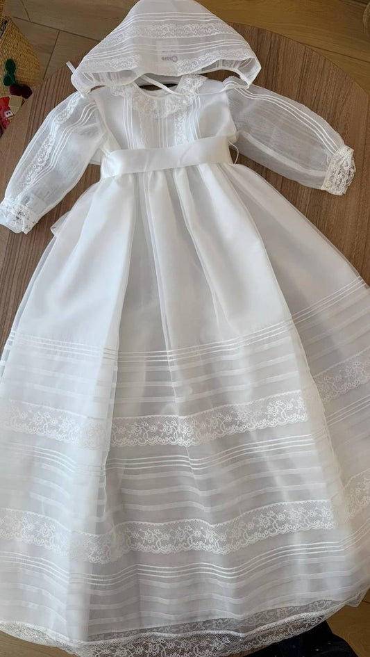 Abito Battesimale LUNGO BIANCO CHARO
