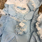 Coordinato Pizzo Azzurro Bebè di Almy