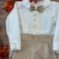 Abito Battesimale Con PIZZO BEIGE