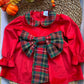 Vestito FIOCCO TARTAN ROSSO