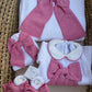 Coordinato FIOCCO DI LATTE ROSA
