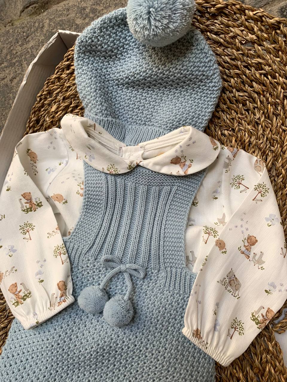 Tutina azzurro polvere SAFARI BABY FASHION