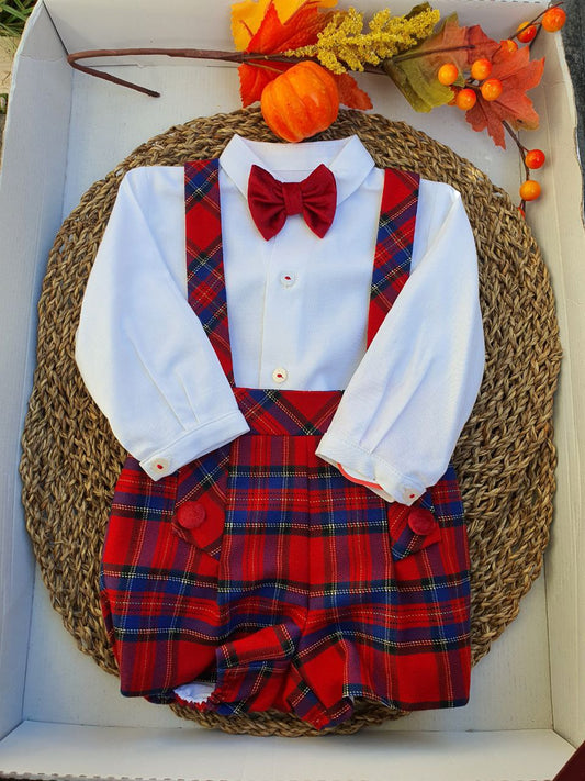 Salopette elegante Tartan DEL SUR