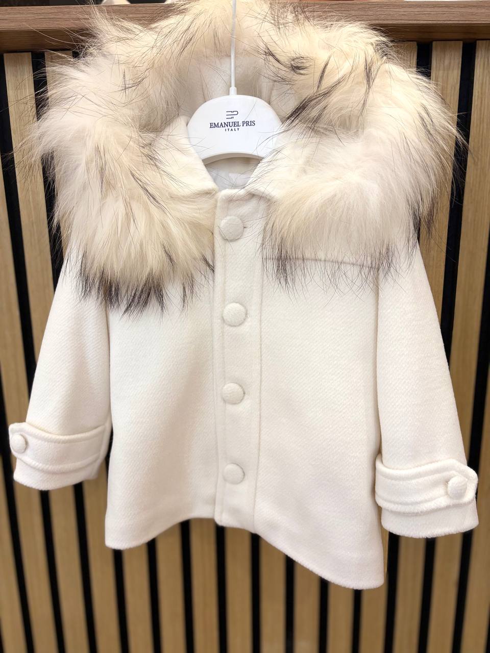 Cappottino PANNA CON PELLICCIA GUGU GAGA