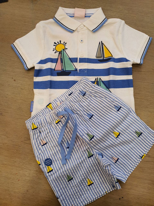 Completo polo e shorts barchette BOBOLI