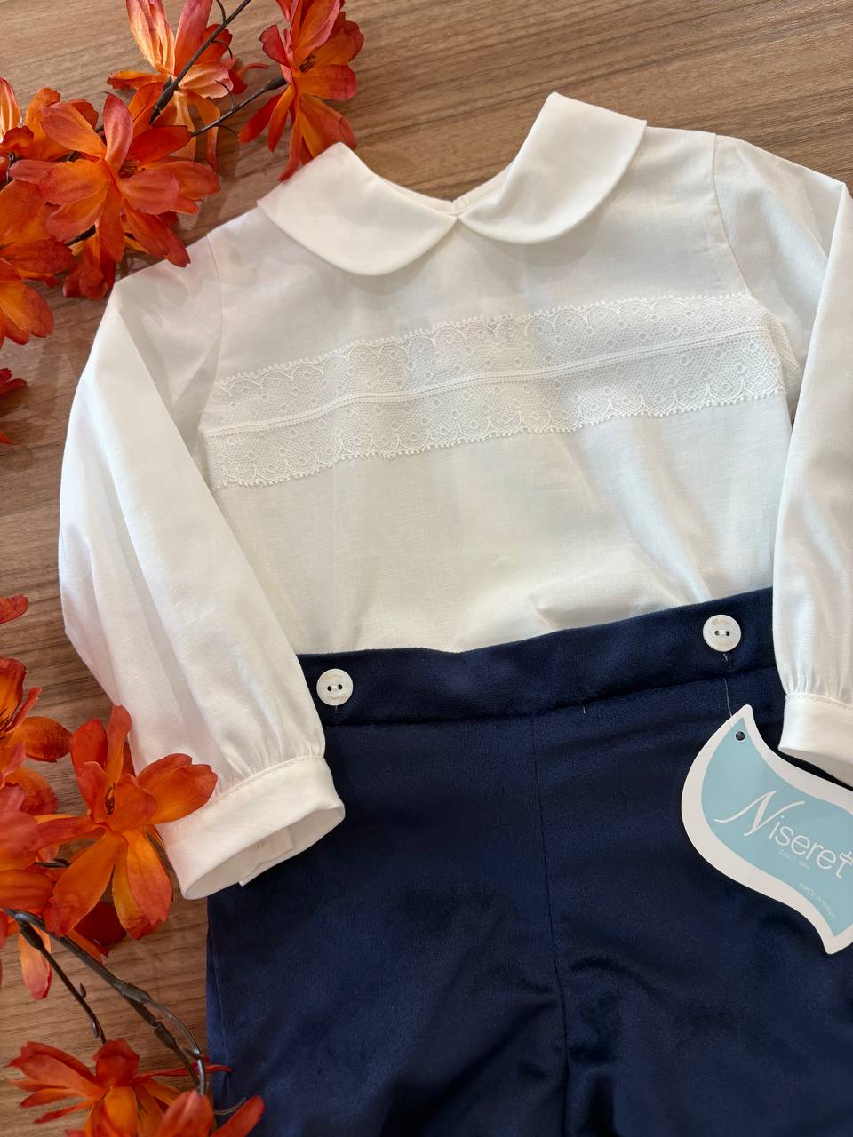 Abito Battesimale BLU PRINCIPE D'AUTUNNO NISERET