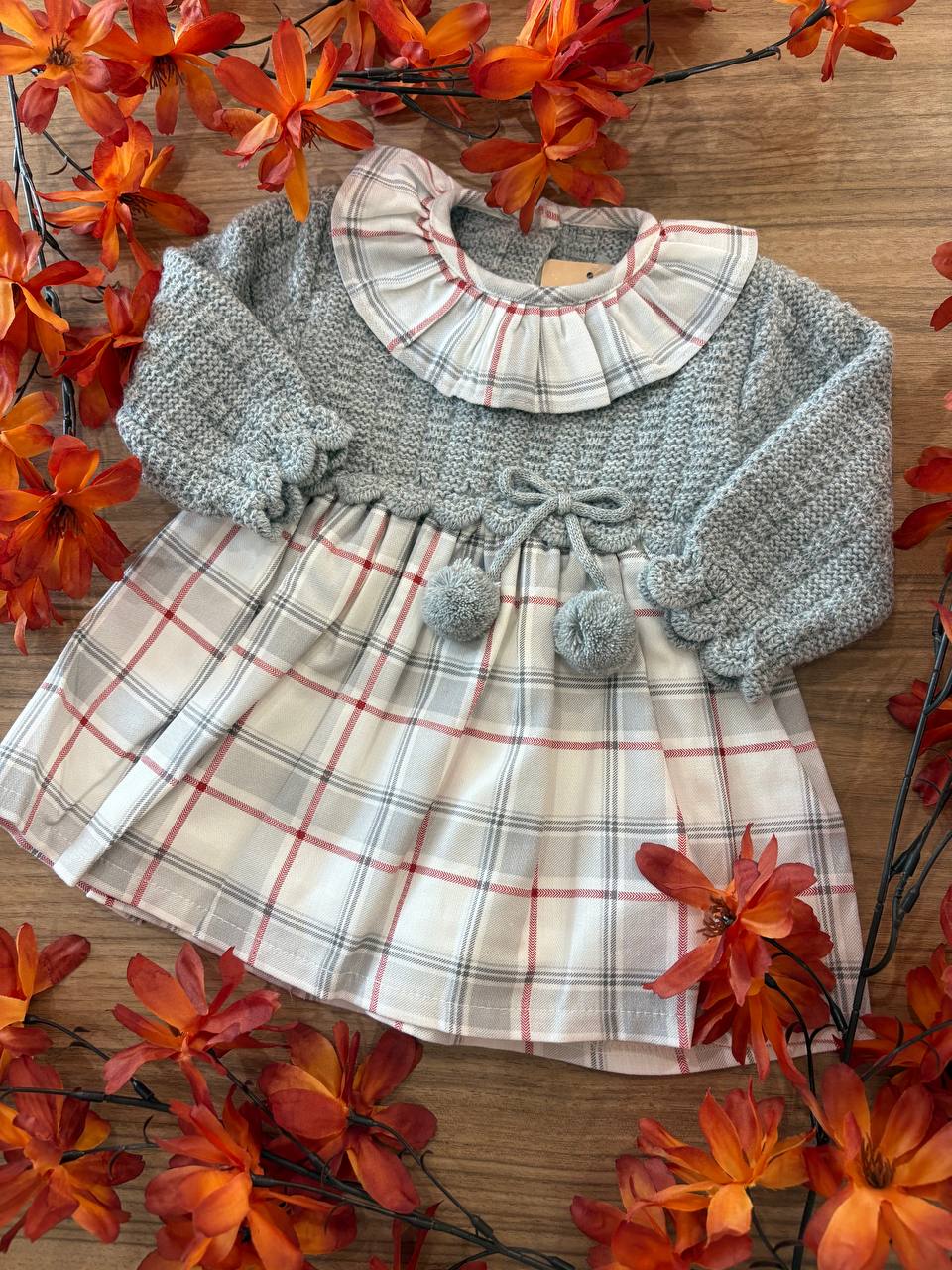 Abitino GRIGIO QUADRI BABY FASHION