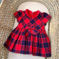 Abito ROSSO TARTAN MINIBANDA