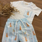 T-shirt e COSTUME AZZURRO CONIGLI MEIA PATA