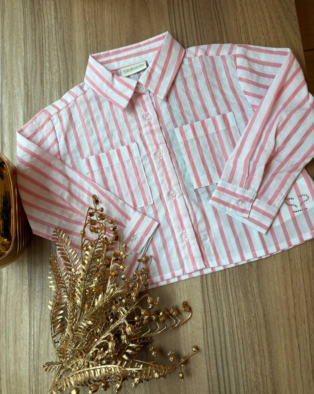 CAMICIA A RIGHE ROSA SARABANDA