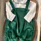 Salopette E CAMICIA VERDE PAPPA E LATTE