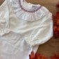 BODY CON SMOCK RICAMATO BORDEAUX BABIDU