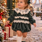 PAGLIACCETTO PETIT NOEL VERDE IN VELLUTO FOFETTES