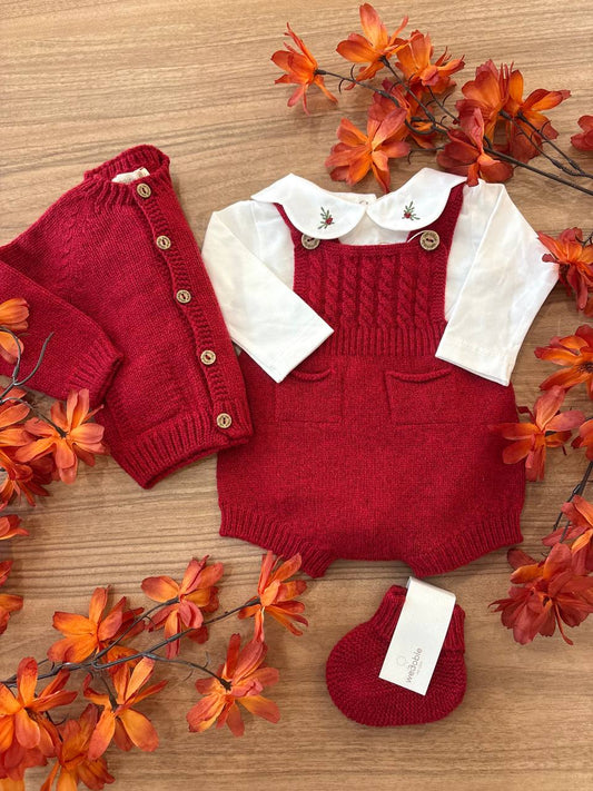 Coordinato BACCHE ROSSO WEDOBLE
