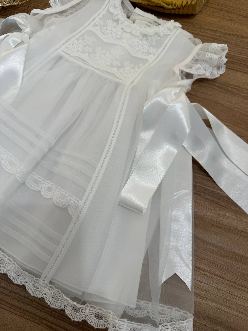 Abito Battesimale BIANCO PUNTO SMOCK CHARO