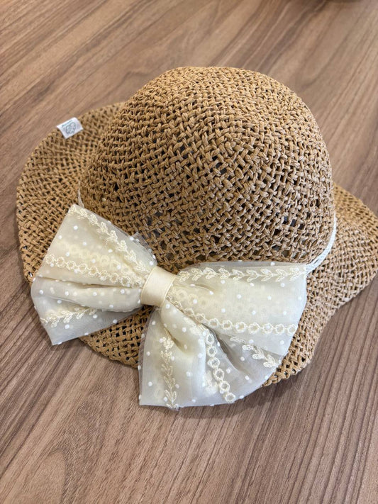 Cappellino IN PAGLIA CON FIOCCO MONNUAGE