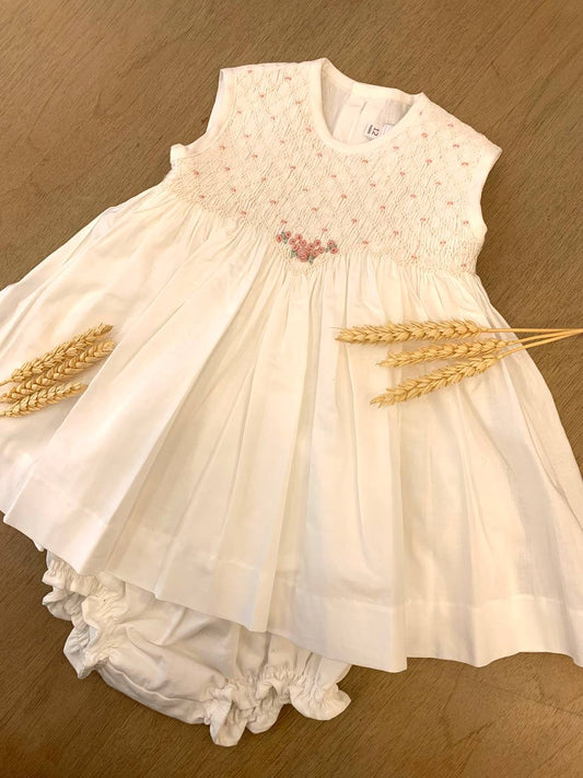 ABITINO BIANCO PUNTO SMOCK TARTALETA