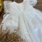 Abito Battesimale bianco BALZE RICAMATE NISERET