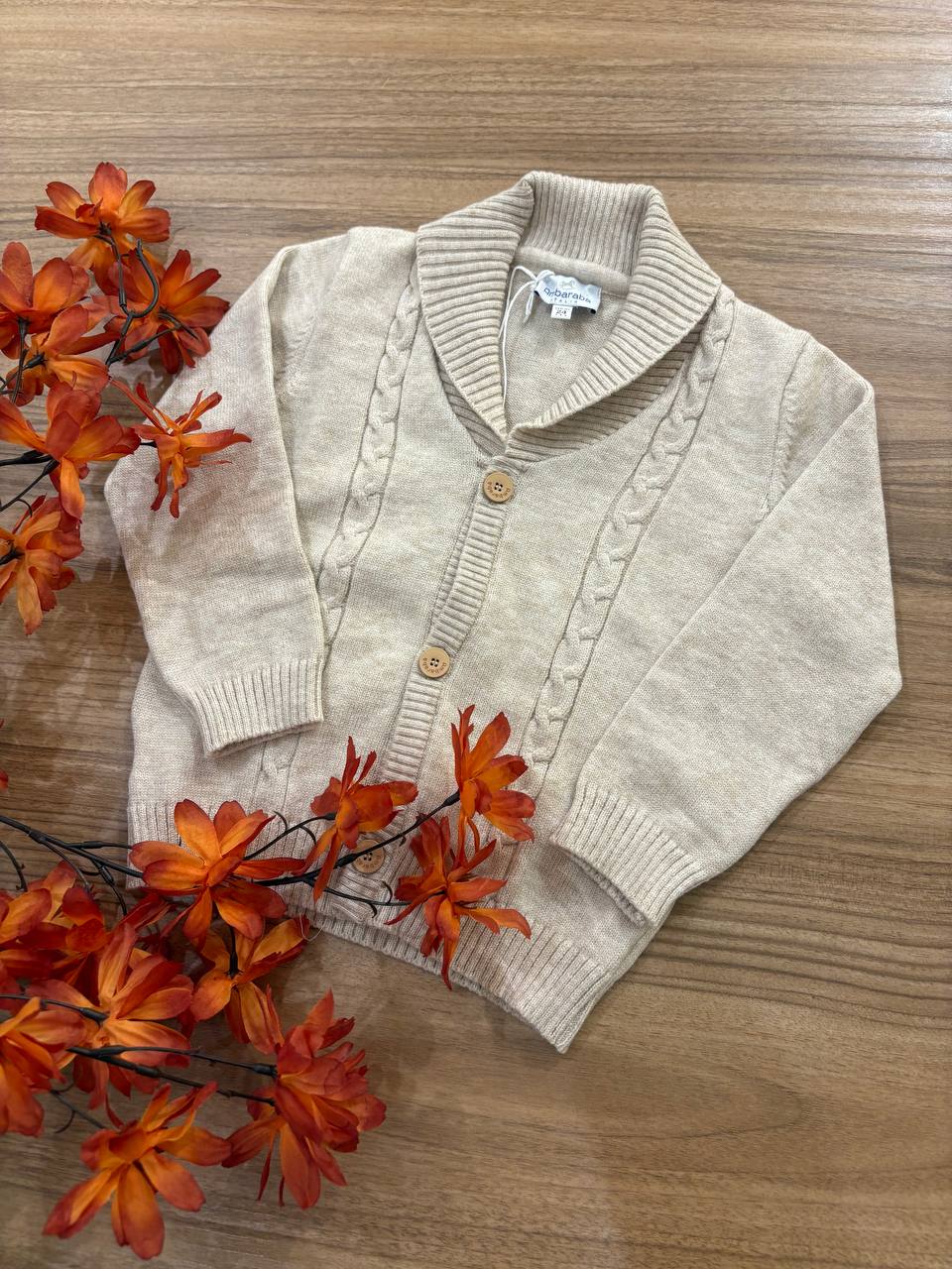 Cardigan BEIGE TRECCIA AMBARABÀ