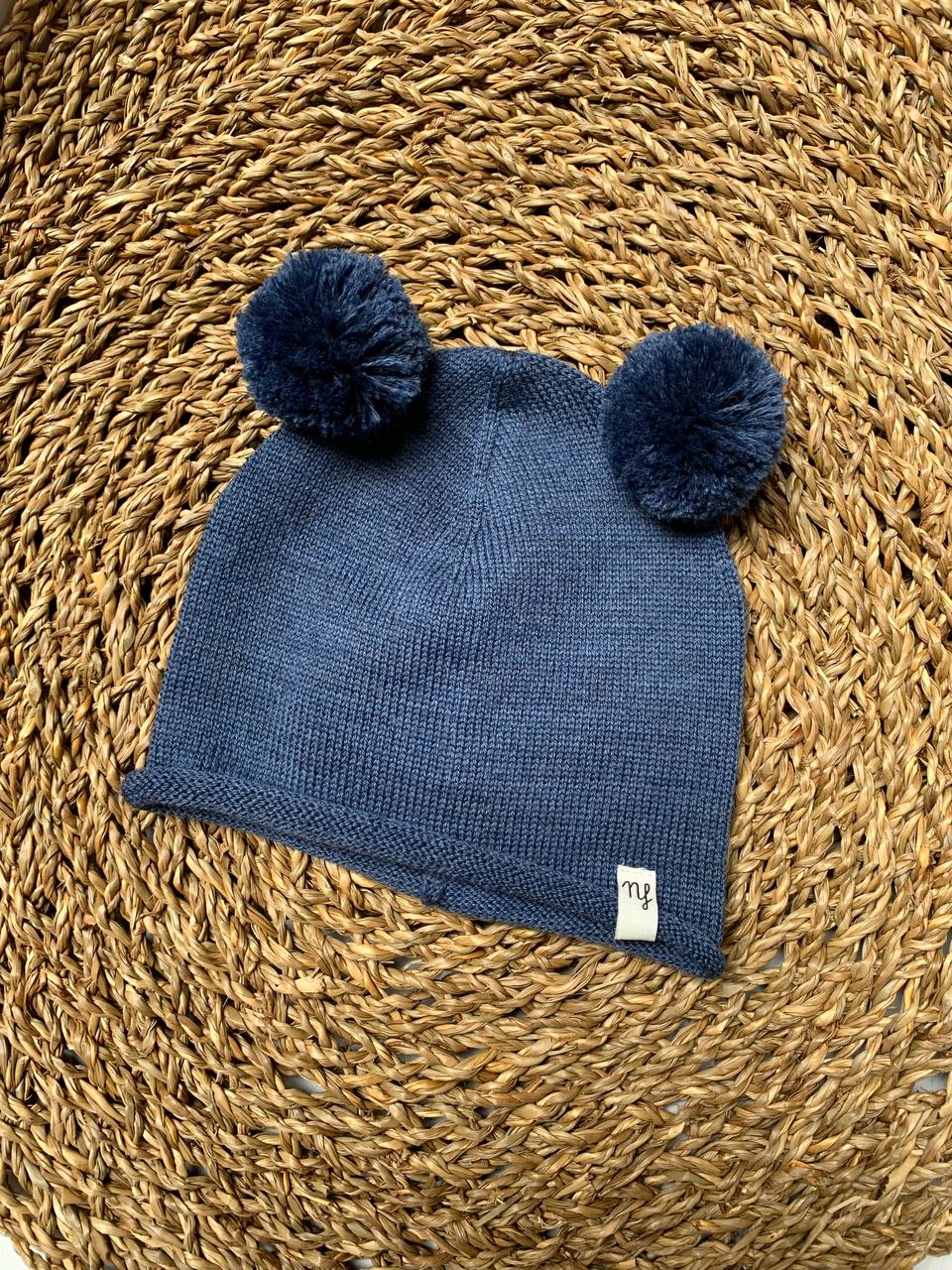 Cappellino POMPON BLU NANNAFRUFRÙ