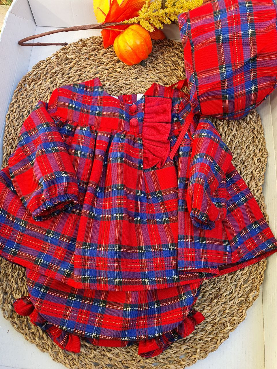 Pagliaccetto Tartan BOTTONCINI E ROUGE DEL SUR