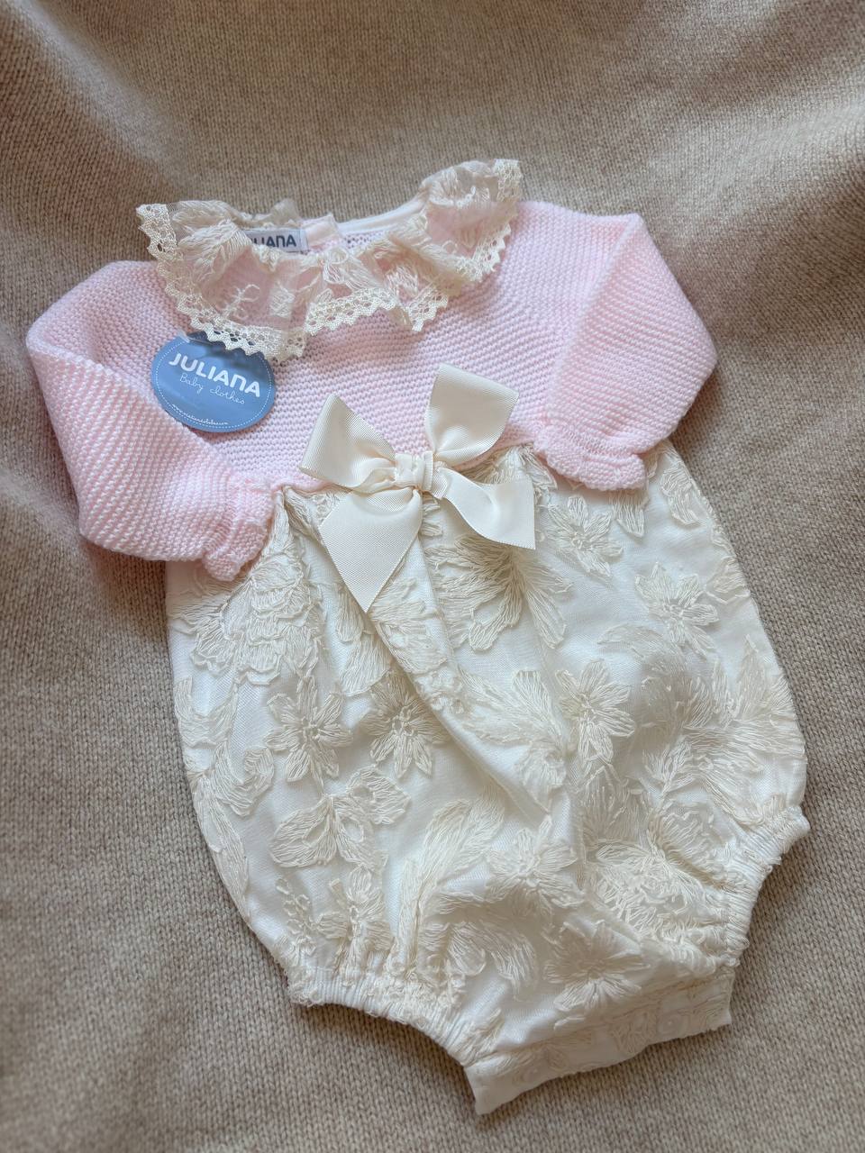 PAGLIACCETTO CON CORPINO IN MAGLIA E PIZZO JULIANA