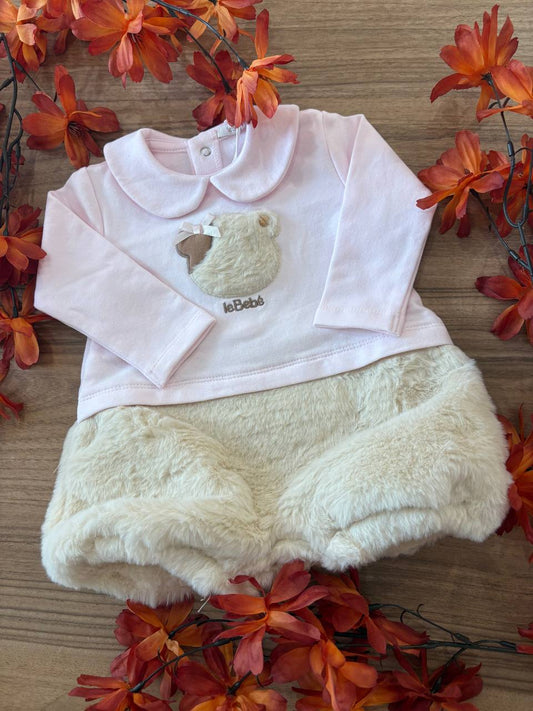 PAGLIACCETTO ORSETTO ROSA LE BEBÉ ENFANT
