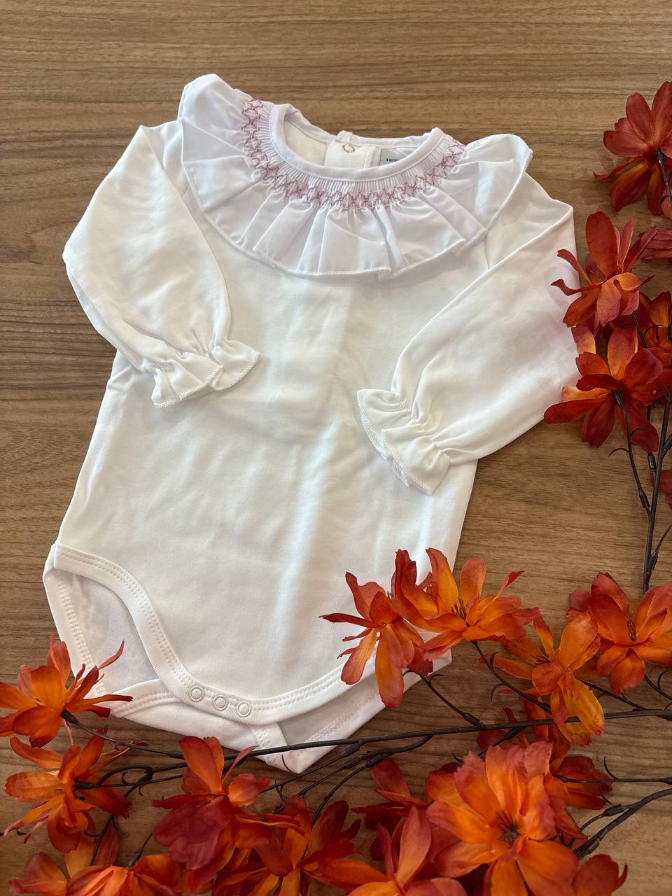 BODY CON SMOCK RICAMATO ROSA BABIDU