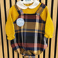 SALOPETTE A QUADRI CON MAGLIA IN TRICOT JULIANA