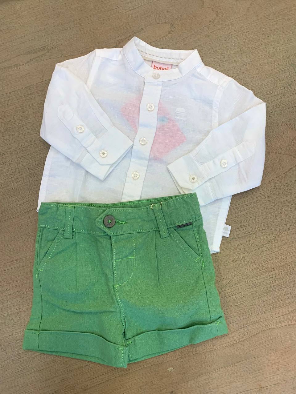 Completo camicia e shorts BOBOLI