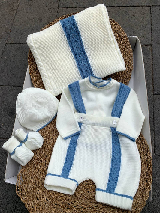 Coordinato nascita TRECCIA PANNA/AVION PAPPA & LATTE