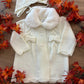 CAPPOTTINO PANNA CON CUFFIA BABY FASHION