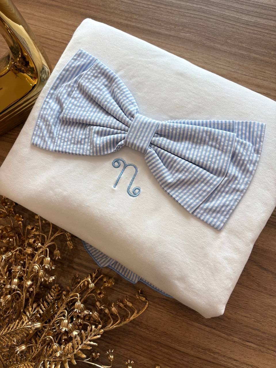 COPERTA FIOCCO AZZURRO NANÁN