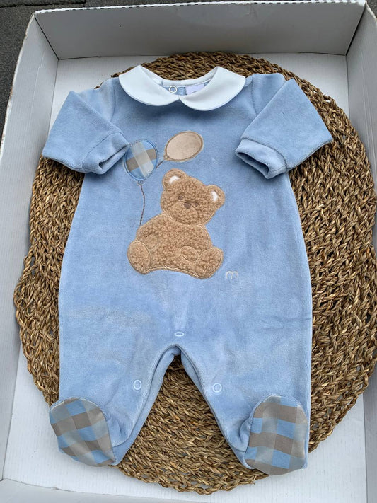 Tutina Teddy CIELO/TABACCO MARLÙ