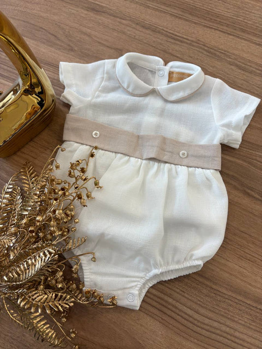 PAGLIACCETTO BIANCO E BEIGE PICCOLINA