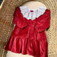 Abitino in velluto rosso Juliana