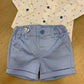 Shorts celeste minibanda