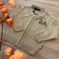 CARDIGAN CON ZIP BEIGE DANIELE ALESSANDRINI