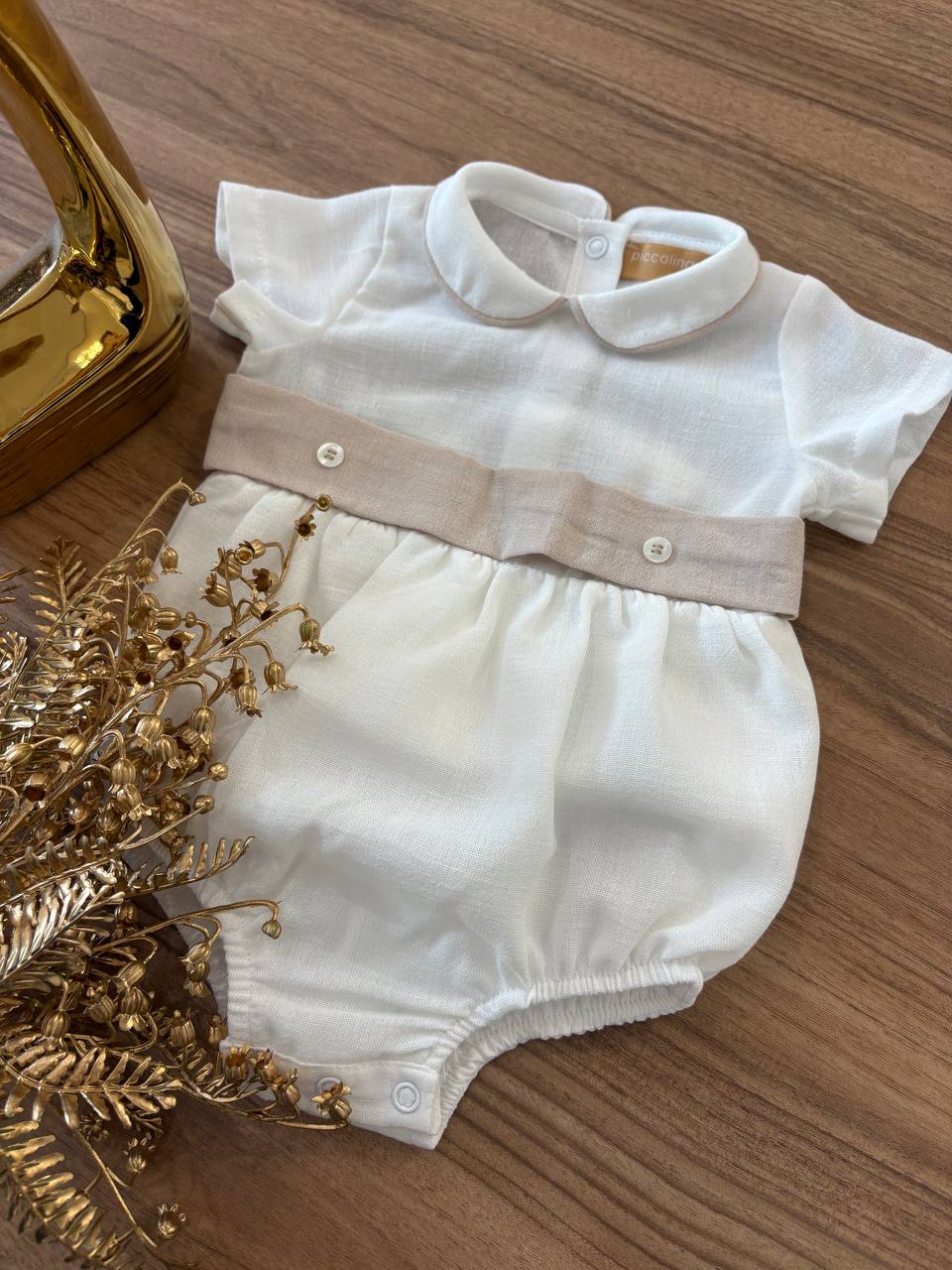 PAGLIACCETTO BIANCO E BEIGE PICCOLINA