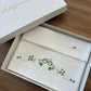 Lenzuolino INFINITO CON FIORI A RILIEVO VERDE ARTIGIANBABY