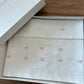 Lenzuolino FIOCCHI BIANCO E ROSA ARTIGIANBABY