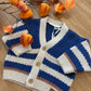 Cardigan RIGHE BLU MINIBANDA