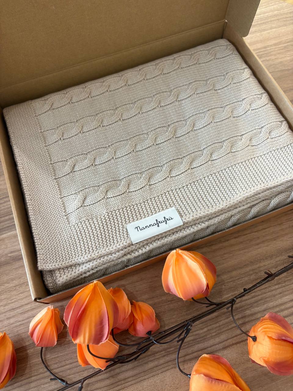 Scialle BEIGE NANNAFRUFRÙ