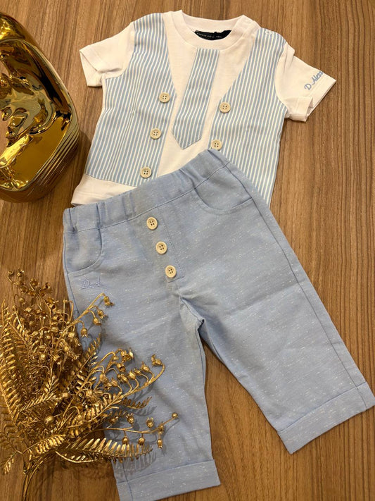 T-shirt PANCIOTTO E CRAVATTA E PANTALONE CIELO DANIELE ALESSANDRINI