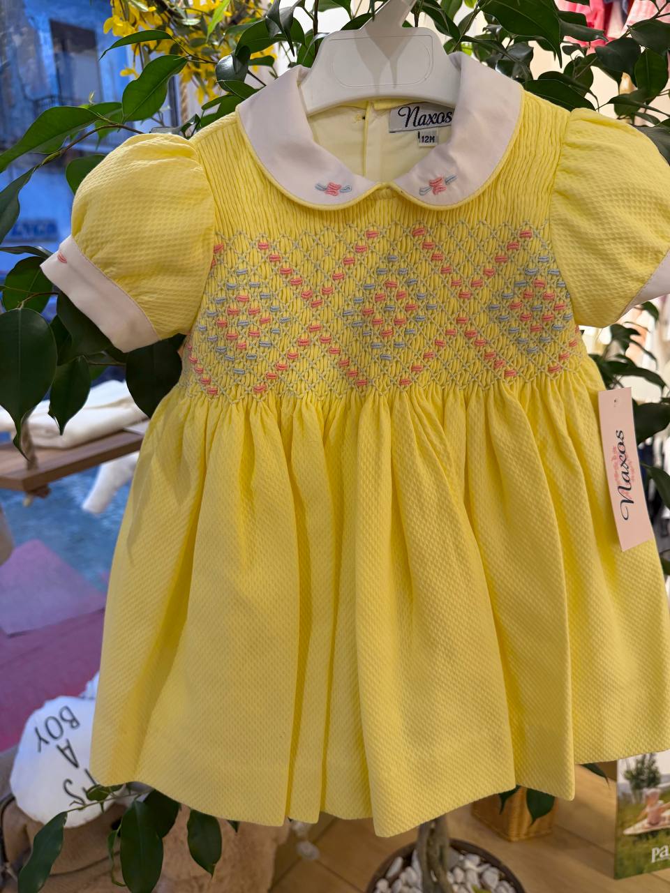 Abito GIALLO PUNTO SMOCK NAXOS