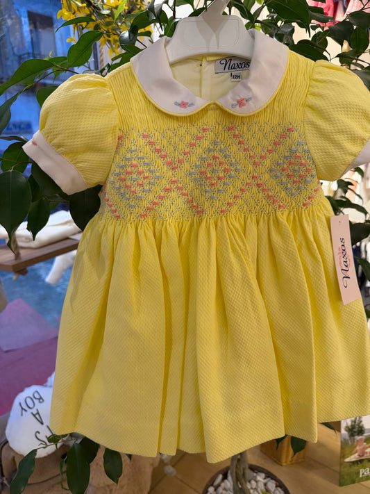 Abito GIALLO PUNTO SMOCK NAXOS