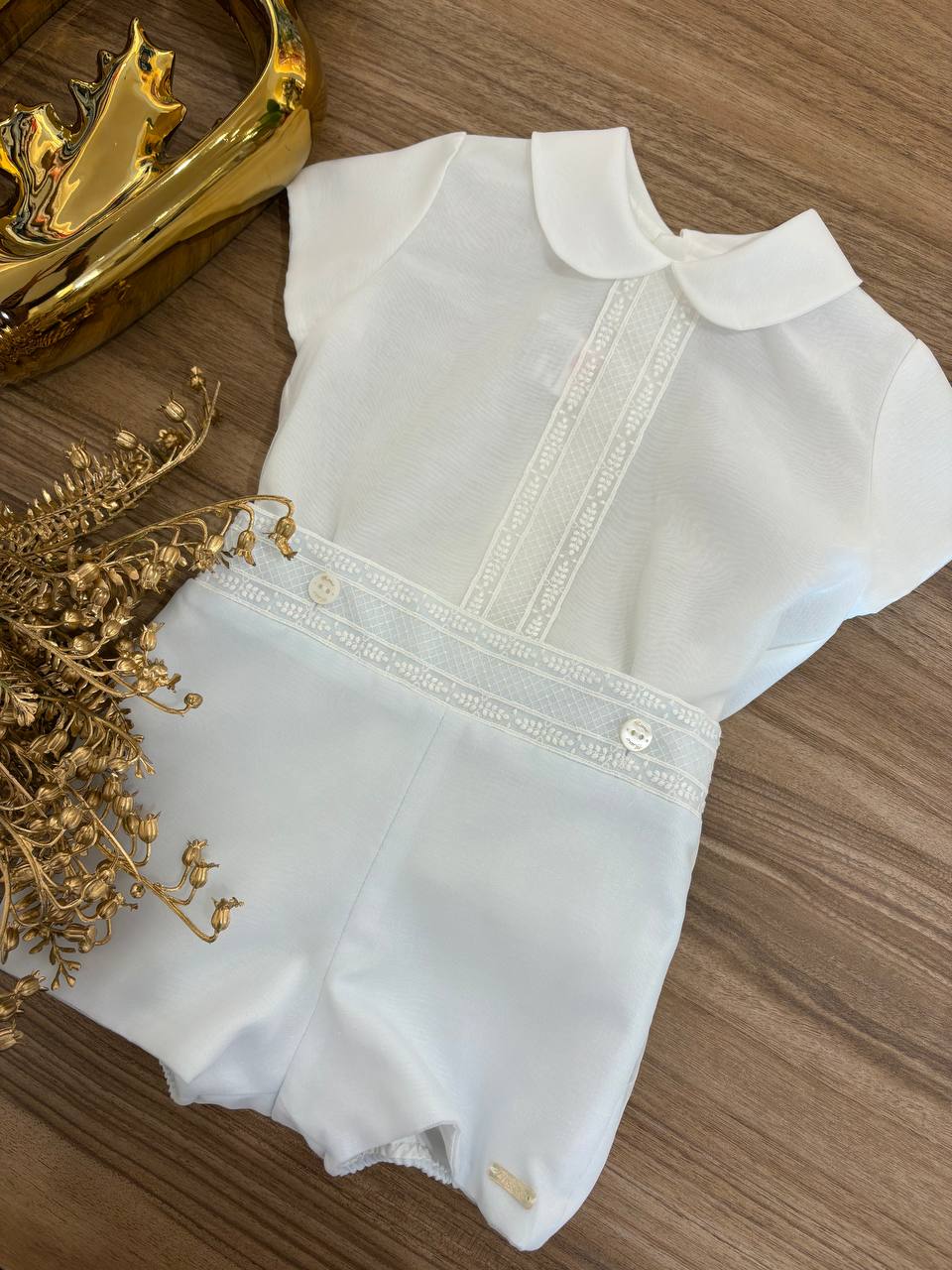 Abito Battesimale bianco e celeste NISERET