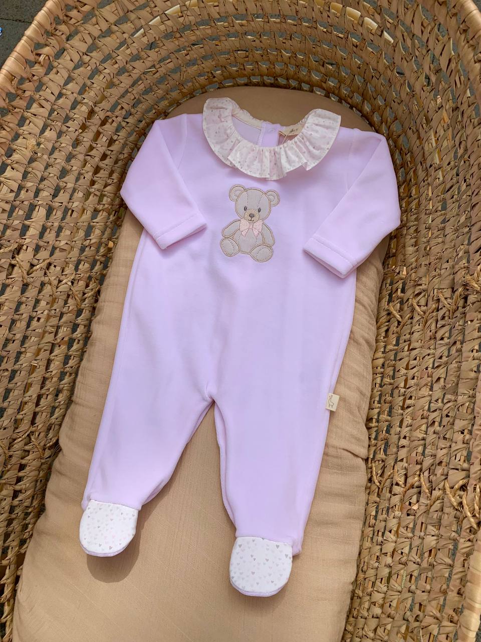 Tutina ROSA ORSO FIOCCO BABY GI
