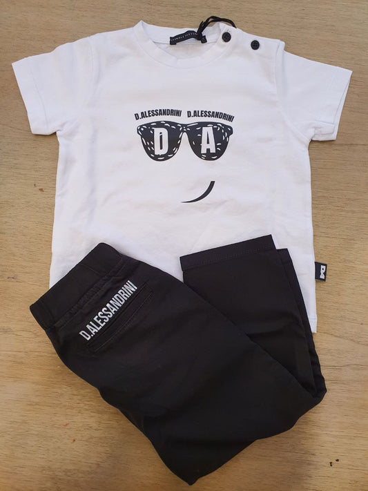Completo t-shirt e pantalone Daniele alessandrini