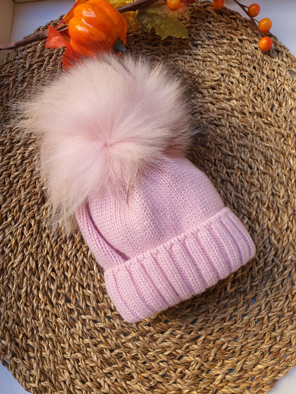 Cappello PON PON ROSA